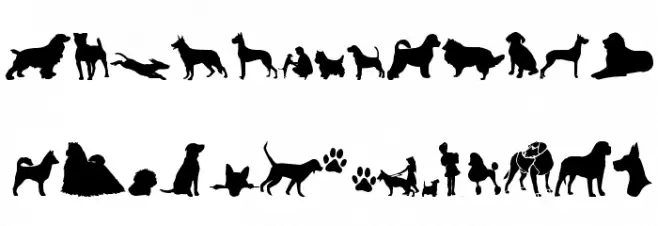 can dog tfb Polices MAJUSCULES