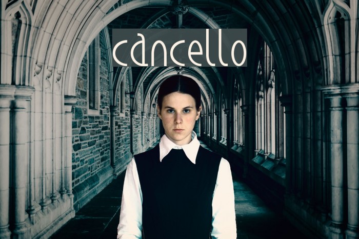cancello Font examples