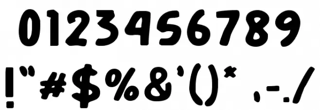 candy lover Font OTHER CHARS