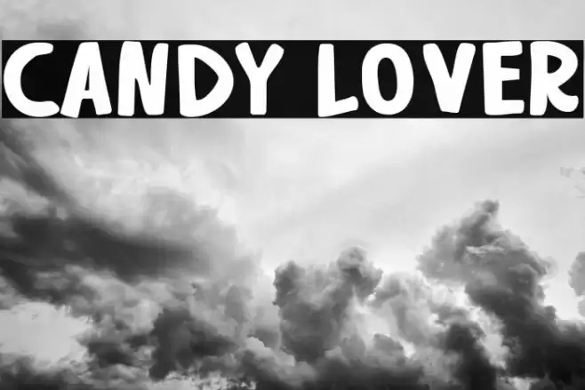 candy lover Font examples