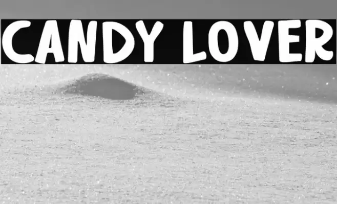 candy lover Font examples