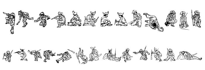cangaceiros Font LOWERCASE