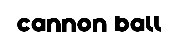 cannon ball  Fuentes Gratis Descargar