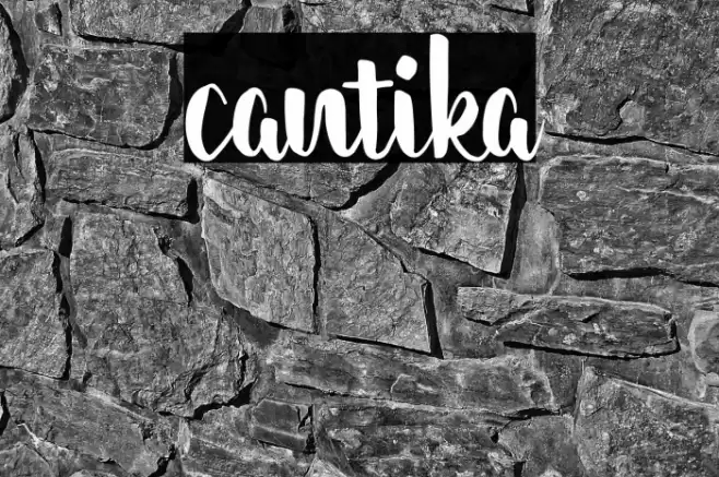cantika Font examples