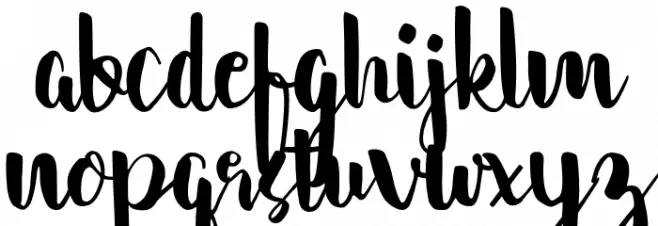 cantika 字体 小写