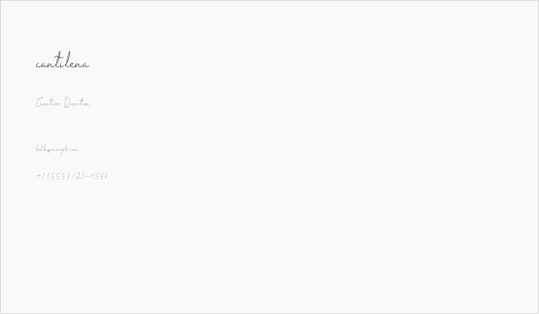 cantilena Business Card