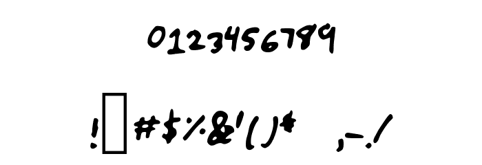cantreach Font OTHER CHARS