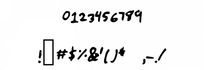 cantreach Font OTHER CHARS