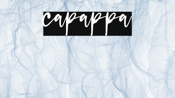 capappa Font examples