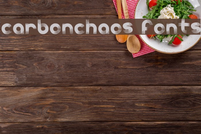 carbonchaos fonts Font examples