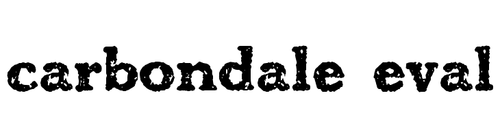 carbondale eval  Скачать бесплатные шрифты