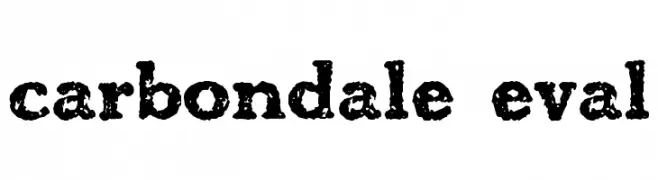 carbondale eval  baixar fontes gratis