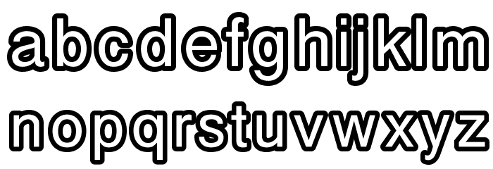 carbono Schriftart Kleinbuchstaben