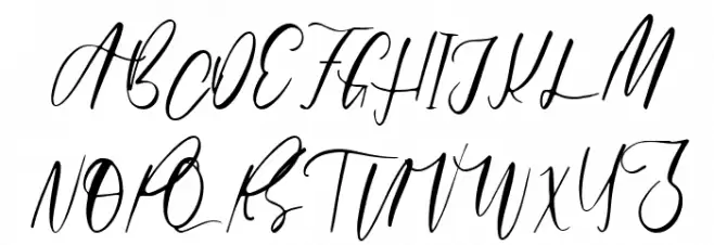 caribean フォント 大文字