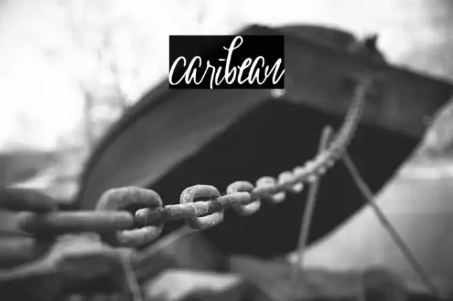 caribean Schriftart examples