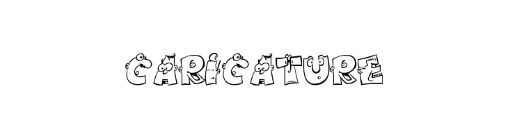 caricature  Скачать бесплатные шрифты