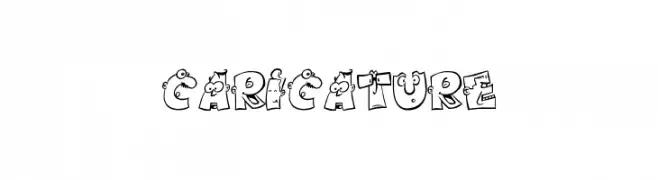 caricature  Frei Schriftart Herunterladen