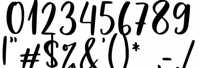 caristha Font OTHER CHARS