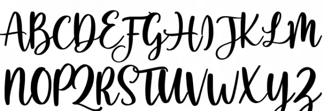 caristha Schriftart Groß