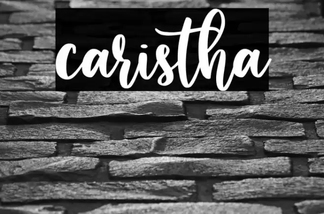 caristha Font examples