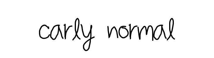 carly normal Font