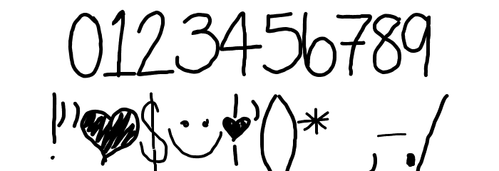 carly normal Font OTHER CHARS