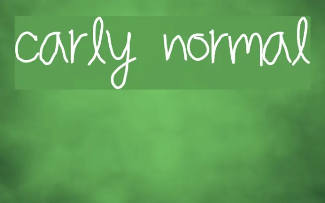 carly normal Example 1