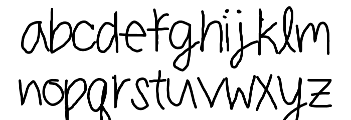 carly normal Font LOWERCASE