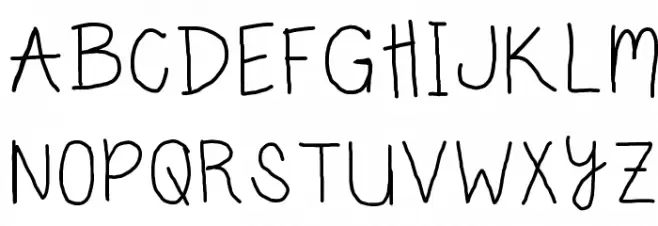 carlys handwriting 字体 大写