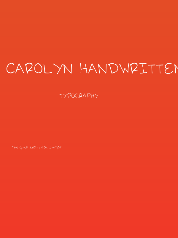 carolyn handwritten Medium Poster