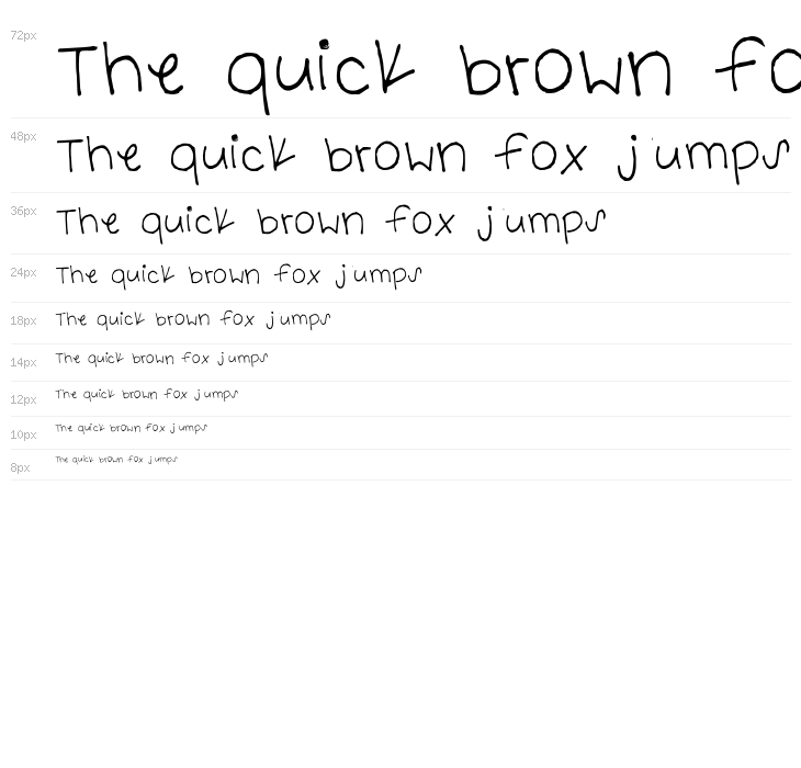 carolyn handwritten Medium Waterfall