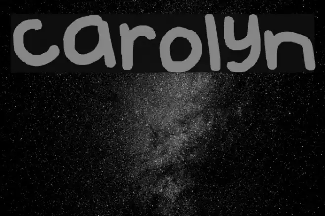 carolyn Font examples