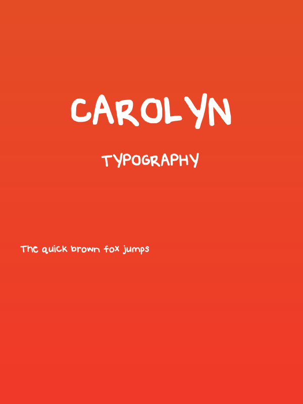 carolyn Poster