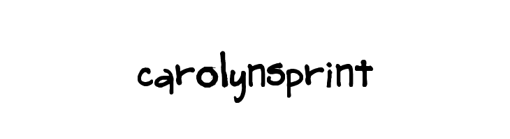 carolynsprint Font