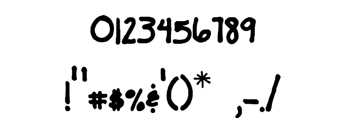 carolynsprint Font OTHER CHARS