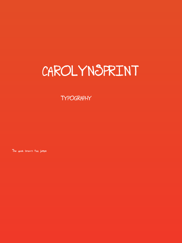 carolynsprint Poster
