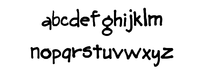 carolynsprint Font LOWERCASE