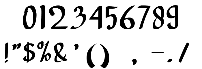 carpenter Regular Font OTHER CHARS
