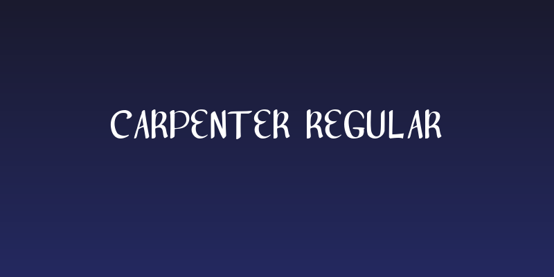 carpenter Regular Social Header