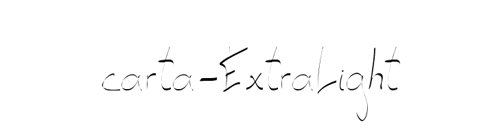carta-ExtraLight  font caratteri gratis