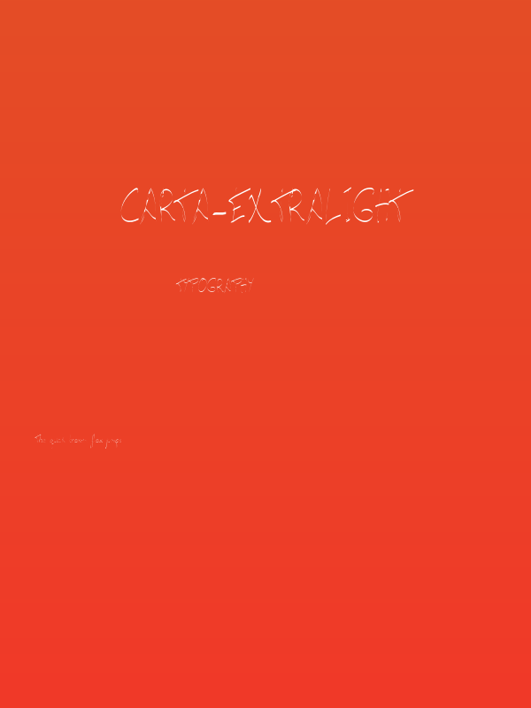 carta-ExtraLight Poster