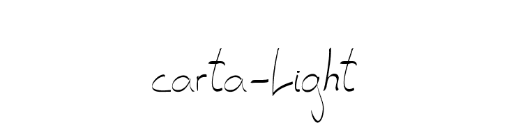 carta-Light  font caratteri gratis