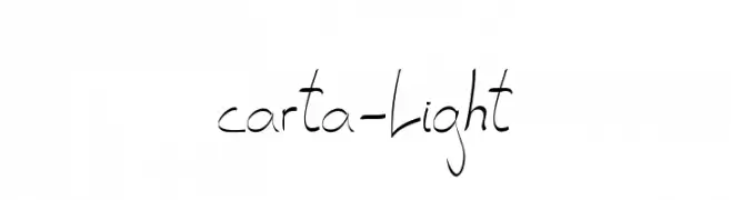 carta-Light  免费字体下载