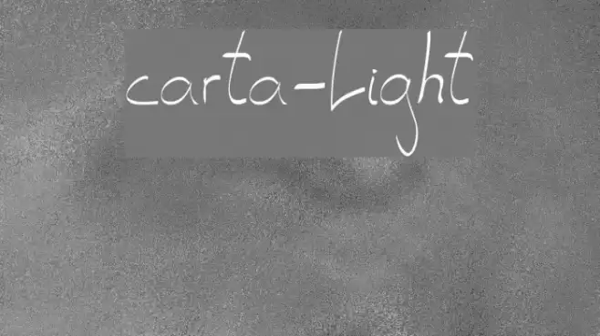 carta-Light Font examples