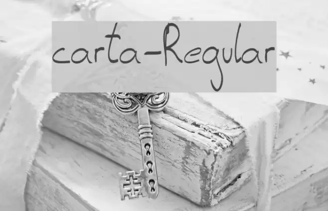 carta-Regular Font examples