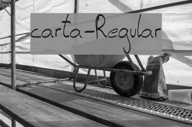carta-Regular Font examples