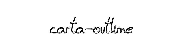 carta-outline  Frei Schriftart Herunterladen