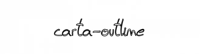 carta-outline  免费字体下载