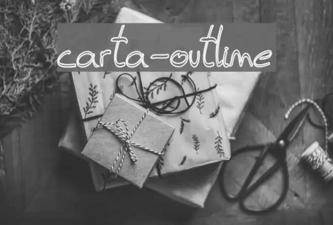 carta-outline Font examples