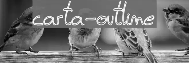 carta-outline Font examples